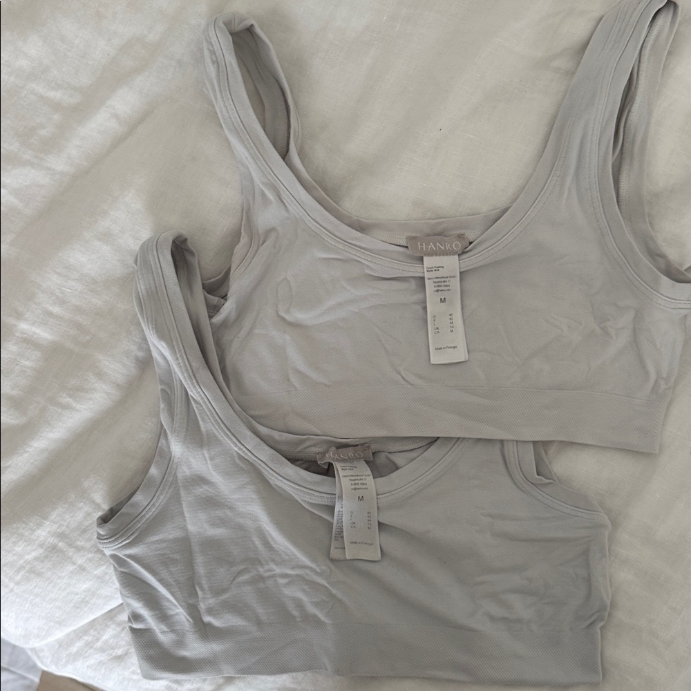 Hanro Touch Feeling Crop Top Bralette sz M - Picture 5 of 5